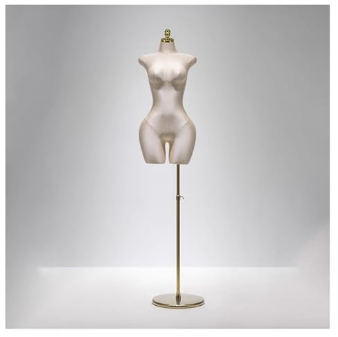 YXLYFDLY Abnehmbare Damen-Schaufensterpuppe, Torso Und Modelldisplay Mit Edelstahlhalterung Für Schaufensterdekorationen, Höhenverstellbar(White,Style2)