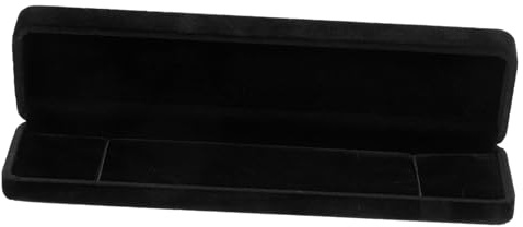 Toyvian Scatola Portagioie per Collane 2 Pezzi Nero in Velluto, Custodia Raffinata per Conservare e Mostrare Gioielli, per Compleanni e San Valentino