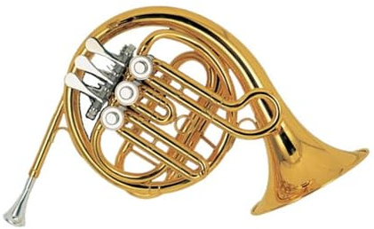 Professionelles Einreihiges Waldhorn Goldlack F Taste Rotierendes Waldhorn Professionelles Musikinstrument