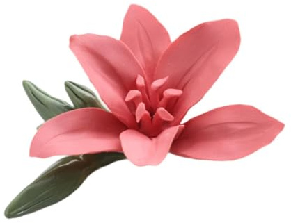RLKHXBS Supporto per Bastoncini di incenso per Fiori, Supporto per incenso, Regalo Creativo, Decorazioni per la casa, Ornamento, centrotavola per Il Soggiorno della casa da tè, Giglio Rosso