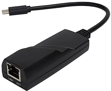 RASTKY Convertitore di Schede di Rete Portatile da Tipo C a RJ45 Adattatore Ethernet da 1000 Mbps per Download Ad Alta velocità e Giochi Online