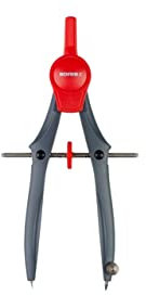 Kores - Cirkos: Geometrie-Zirkel mit Verstellrad für Kinder, Schüler und Erwachsene, Leicht und Ergonomisch geformt, Schulbedarf für Mathematik, Zeichnen und Entwerfen, Einzelpackung