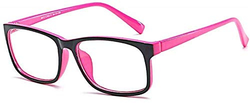 Boolavard Blue Light Blocking Brille Square Nerd Brillengestell Anti Blue Ray Computerspiel Brille (Rosa)