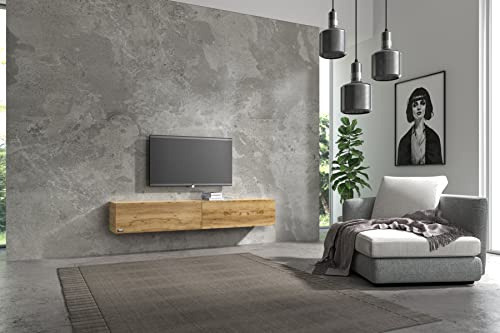 Wuun® TV-Lowboard Somero I 100cm bis 360cm I TV-Schrank & Hängeschrank für Wohnzimmer I Verschiedene Varianten