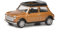 Schuco 452021900 Mini Cooper mit geöffnetem Faltdach, Modellauto, Zinkdruckguss, Maßstab 1:64, braun metallic