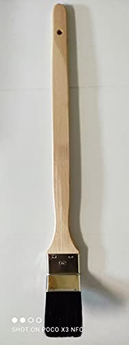 Farben-Budimex 10er Set Heizkörperpinsel 75 mm Winkelpinsel, Lasurpinsel, Lackierpinsel, Malerpinsel für schwer zugängliche Stellen