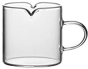 Gravy Boat for Milk, Broth, Sauce Glass Cream Pitcher with Handle Coffee Set Kit 70ml/120ml Perfect for Serving Milk cream salad Saucer hot Maple Syrup drawn Butter for Dining, Holiday Meals,Parties