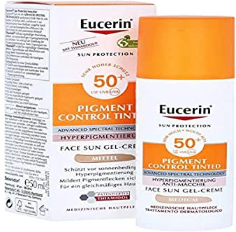 Eucerin Sun Protection - Pigment Control Tinted Medium Fluido Viso SPF50+, 50ml