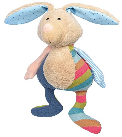 SIGIKID 39851 Kuscheltier Hase Patchwork Sweety, Yellow für Mädchen und Jungen von 0 bis 8 Jahren