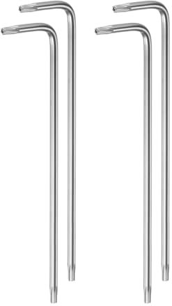 QUARKZMAN 4uds Torx Hexagonal Llaves, T10 Alto Carbono Acero Extra Largo Brazo Torx Hexagonal Llave L Forma Estrella Llaves para Automoción Césped Equipo y Motor Refacción