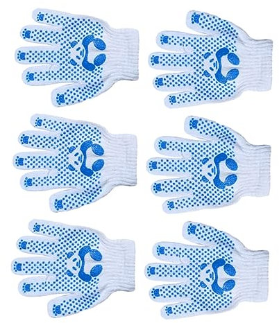 OFFSCH 3paare Gartenhandschuhe Für Junge Mädchen Aus Polyester-baumwolle Arbeitsschutzhandschuhe Handschutzhandschuhe Mit Guter Fingerfertigkeit Für Gartengeräte Und Schutz
