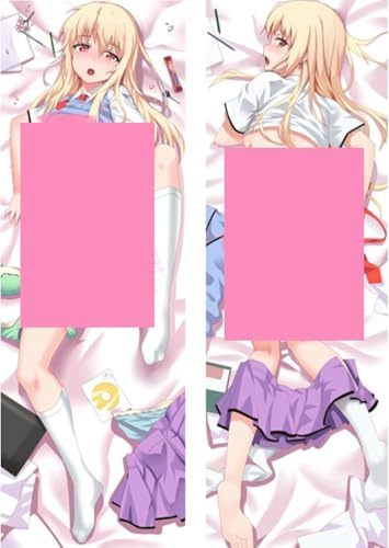JNLIFT Body Kissenbezug Kissenhülle Anime Pillowcase,Doppelseitige Umarmungskissen Bezug,Waschbar Dekokissen Bezüge,Peachskin-50cm*150cm