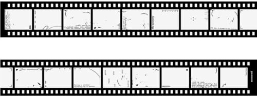 Luxylei Filmstreifen-partyband, Filmstreifen-Aufkleber, Filmstreifen-randband, Filmdekoration, Filmrandrolle, Filmparty-Dekorationen, Schwarz Und Weiß Für Themenparty-tischdekoration