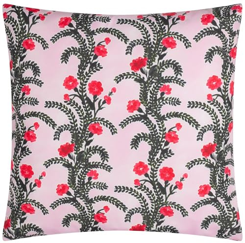 furn. Cuscino imbottito in poliestere stampato per esterni Wylder Nature Cassis - Lilla - 45x45 cm