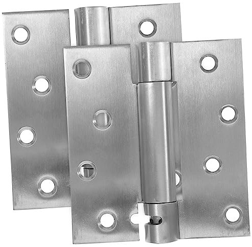 DOITOOL Charnières de Porte à Fermeture Automatique Haute Précision Montage Facile en Acier Inoxydable 201 Ressort 2pcs pour Portes Intérieures Résidentielles