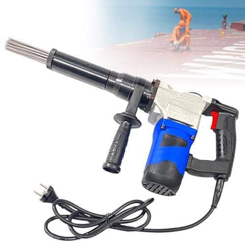 Electric Rust Remover Tool, 1100W High-Power Needle Scaler for Industrial Rust, Weld Slag, and Paint Removal on Metal Surfaces