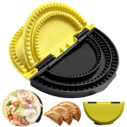HomeLuvo 3-in-1 Tortilla Sealer Crimper - Wrap Folder for 10/8/6 Inch Sealed Taco Sandwich Calzone Burritos Quesadilla Press - Adjustable Flour Tortilla Maker Food Set Tool to Make Sealed Wraps