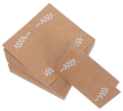 NESTINGHO Tarjetas Kraft para Nombres y Asientos, 50 Piezas para Organización en Bodas al Aire Libre y Eventos Carpa