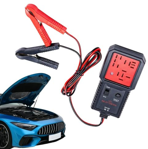 Doqeou Tester relè | Dispositivo di diagnosi di tensione del veicolo | Tester di circuito per auto, per berlina, SUV, camper, officina, garage