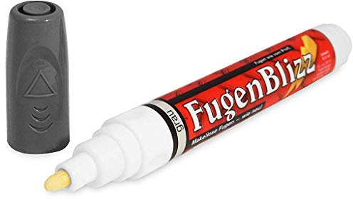 Fugenstift grau Bad | Fugenmarker grau für Ihren Sanitärbereich | Fugenreiniger Fliesen Schimmel | Ideal für Ihre Fliesen in Bad, WC & Küche
