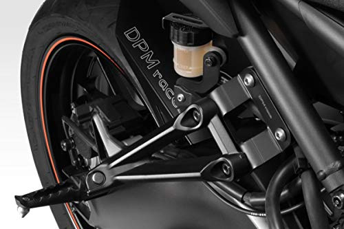 MT 09 FZ09 2017/20 - Kit Beifahrerfußrastenständer (R-0733) - Repositionierung Fussrasten Fussstützen - inkl. Hardware-Bolzen - Motorradzubehör De Pretto Moto (DPM Race) - 100% Made in Italy