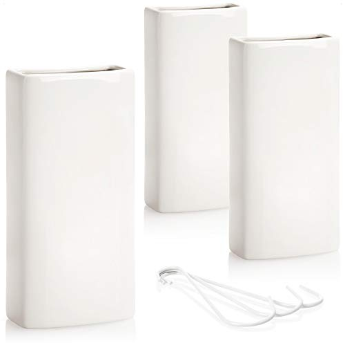 com-four® 3x Luftbefeuchter Heizung, Heizkörper Luftbefeuchter in weiß | Heizung Wasserverdunster aus Keramik