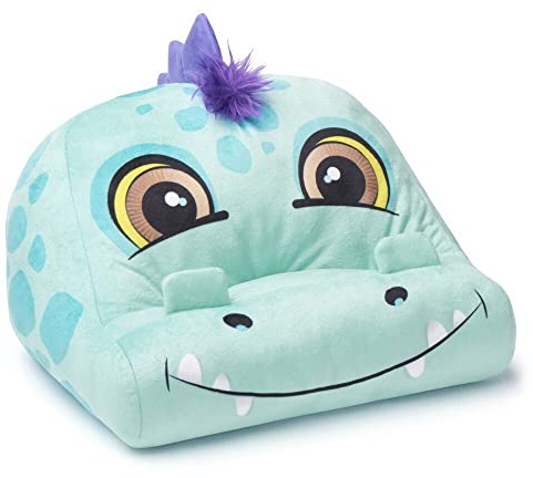Thinking Gifts Bookmonster Dino - Lesekissen für Bücher und Tablets: Praktisch und kuschelig - mit Seitenhalter und Tasche, 63126051