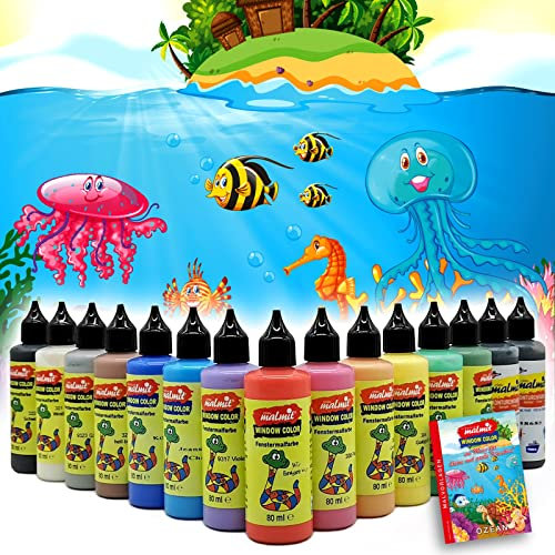 Window Color Ozean Set 15 Fenstermalfarben Fensterfarben Malfarben Fensterbild