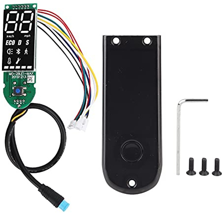 Tbest g30d 2 Display, Elektrische Roller BT Digital Display Dashboard Circuit Board Scooter Daten Panel Dashboard mit Display Panel Abdeckung Passend für MAX G30