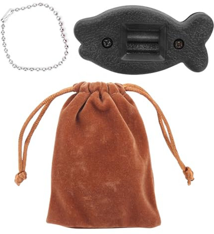 Trywise Schlittschuhschleifstein, Schlittschuhschoner Eiskunstlauf, Tragbares Schlittschuhschleifwerkzeuge Manuelles Eiskunstlauf-Zubehör Mit Schnur Und Aufbewahrungstasche (Schwarz)