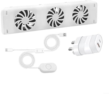 ZYNCUE Smart Radiator Fan, Radiator Fan Radiator Booster Extension Set, 3-fan Home Radiator Magnetic Smart Cooling Fan Fireplace Fan, Increase The Heating Efficiency And Save Energy