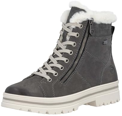 Remonte Bottes à lacets pour femme D2U73 - Gris - 36 EU, gris, 36 EU