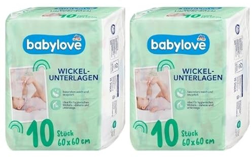 Wickelunterlagen einweg oder Wiederverwendbare, Baby unterwegs 20 Stück, 60 x 60 cm, weich und saugstark