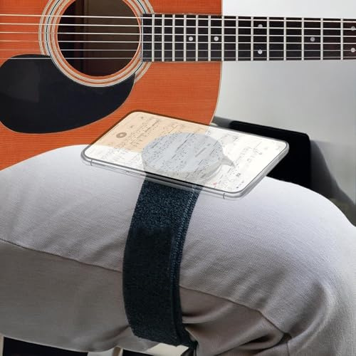 Magnetischer Handygurt für Gitarrenspieler, kompakte Handyhalterung, verstellbares Kniebrett für Mitarbeiter im Gesundheitswesen, Piloten, Gamer