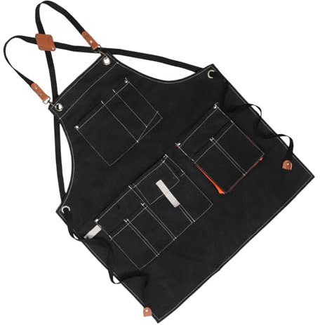 SAFIGLE Arbeitsschürze Aus Wasser Und Ölbeständigem Material Mit Taschen Für Werkzeuge Und Materialien Vielseitig Für Küche Werkstatt Und Hauswirtschaft Bequemer Für Optimalen Sitz