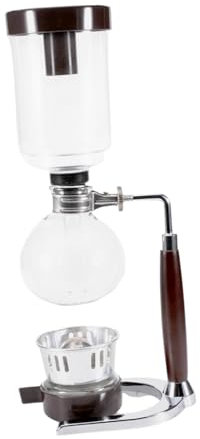 DimyFew Siphon Kaffeemaschine, Siphon Topf, Elegante, Leichte, Transparente Kaffeebrauer Glas Tischplatte, Geschenk für Cafés, Heimbüros, Kaffee Enthusia, 360 Ml