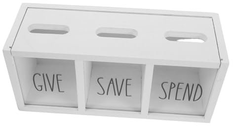SUPVOX Salvadanaio in Legno Per Ragazzo Salvadanaio Visualizzato Per Risparmiare Denaro