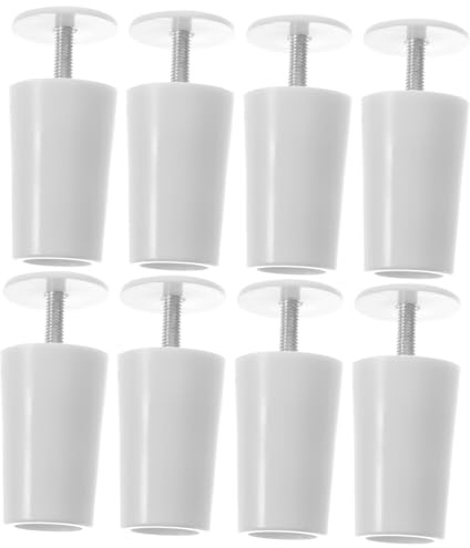 JUMPLAWN Curtain Stoppers Replacement Roller Blind Accessories 8pcs High-strength Plastic and Aluminium Alloy Window Hardware for Domestic and Office Curtains