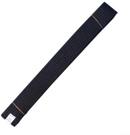 Bomullsfyllt kampsportbälte med dubbla lager för Karate Judo Taekwondo barn vuxna polyesterskärp för träning och graderingsceremonier 280 cm (svart)