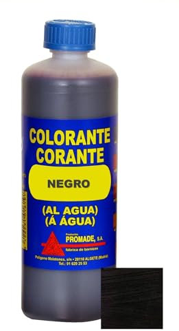 Promade - Tinte al agua para madera 500 ml (Negro) - Teñido Natural de la Madera