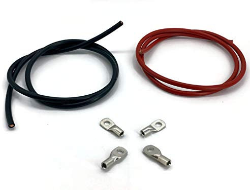 eXODA capocorda 10 mm2 m6 4x set con 1m cavo rosso e nero sezione 10mm2 per connessioni elettriche affidabili in molte applicazioni per casa e officina