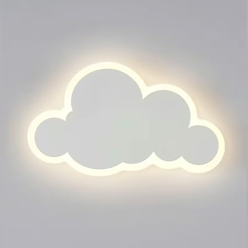 GUANSHAN LED Weiße Wolke Wandlampe Cartoon Kinderzimmer Nachtlicht Dekorative Hintergrundlampe Für Schlafzimmer, Wohnzimmer, Treppen, 3 Beleuchtung