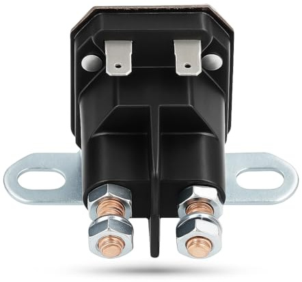 Shipenophy Solenoide relè di avviamento per trattorino, Rame Antipolvere Resistente alla corrosione Impermeabile Durevole DC 12V solenoide relè di avviamento Resistente all'Usura per Tosaerba