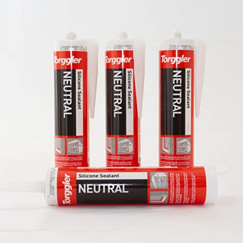 FTMETALLI - Sigillante Silicone Trasparente Marca TORGGLER - Silicone fissativo antimuffa per interni Pronto Subito - Resistenza e Versatilità - Trasparente