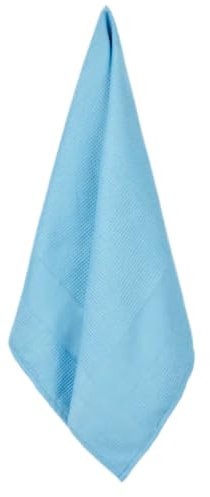 Set of 2 polishing cloths, cleaning cloths, glass cutlery, window mirror, streak-free, lint-free (blue)