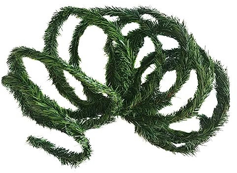 Abaodam Künstlicher Weihnachtskranz Grün Für Drinnen Und Draußen Künstliche Kieferngirlande Aus Kunststoffmaterialien Langlebige Und Sichere Weihnachtsgirlande Für Dekoration