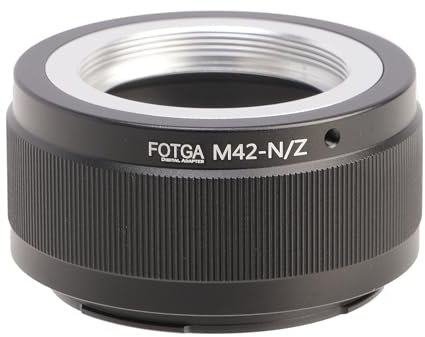 FOTGA Adaptador de objetivo anillo convertidor para M42 42 mm Screw Mount Objetivo Lens to Z-Mount Cámara sin espejo compatible con Nikon Z50 Z30 Z9 Z8 Z7II Z6II Z7 Z6 Z5 Zf Zfc Full Frame Cámara sin