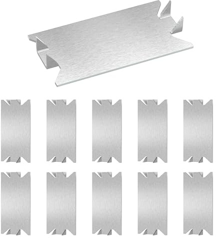 ISPINNER 50pcs Nail Plates for Wood Studs, 1.5 x 2.75 Inch Nail Plate with Sharp Pointed Prongs, Anti-Nail Protection Plate Shield 1-1/2 x 2-3/4
