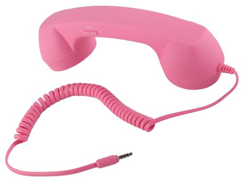 Auricular de Teléfono Móvil Retro, Auricular de Teléfono Celular con Cable USB C Vintage con Conector de 3,5 Mm, Auriculares de Mano para Computadora Portátil para Llamadas
