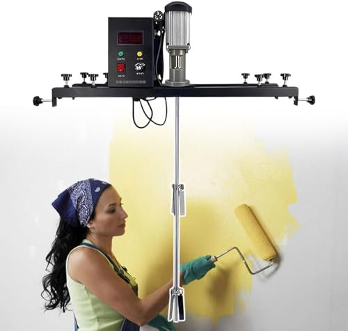 pealiritansemen Mezclador De Pintura De Mano: Paleta Mezcladora Eléctrica para Pintura, Dispersor De Agitación Servo para Industrial/Comercial, Soporte Retráctil De 72-120 Cm